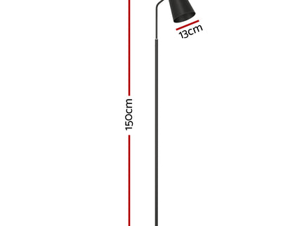 Artiss Floor Lamp LED Light Stand Modern Home Living Room Office Reading Black