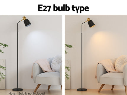 Artiss Floor Lamp LED Light Stand Modern Home Living Room Office Reading Black