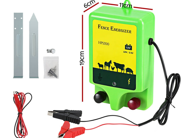 Giantz 18km Electric Fence Energiser 1.56J