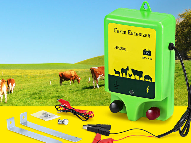 Giantz 18km Electric Fence Energiser 1.56J
