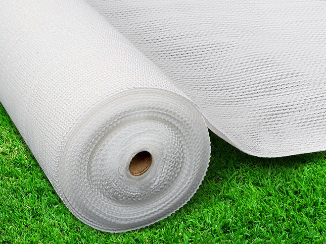 Instahut 30% Shade Cloth 3.66x10m Shadecloth Wide Heavy Duty White