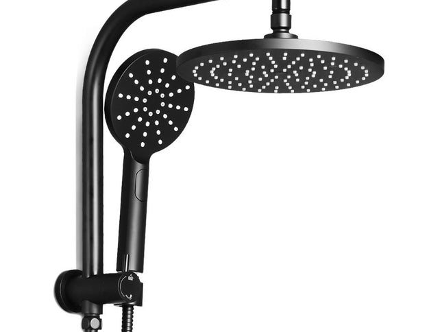 Cefito 9'' Rain Shower Head Set Handheld Round High Pressure Black
