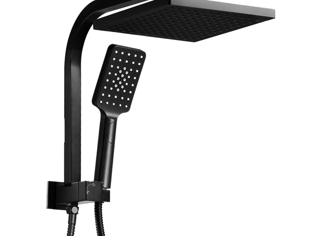 Cefito 8'' Rain Shower Head Set Handheld Square High Pressure Black