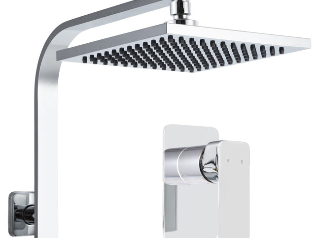 Cefito 8'' Rain Shower Head Wall Arm Square High Pressure Mixer Tap Chrome