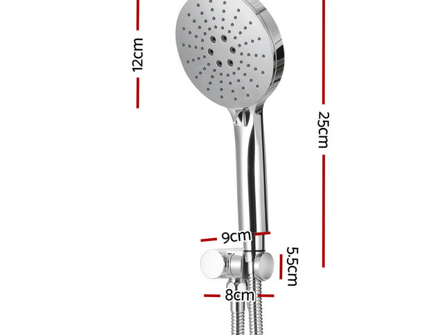 Handheld Shower Head Holder 4.7'' High Pressure Silver
