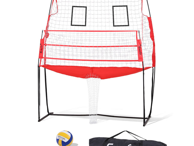 Everfit 8ft Volleyball Net Training Equipment Adjustable Height Portable with Ball and Bag