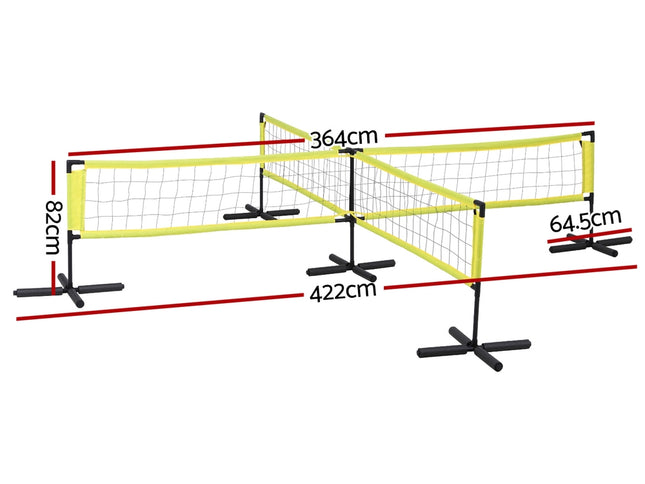 Everfit Water Volleyball Net Set Portable Swimming Pool Nets Game 4 Anchor Bags