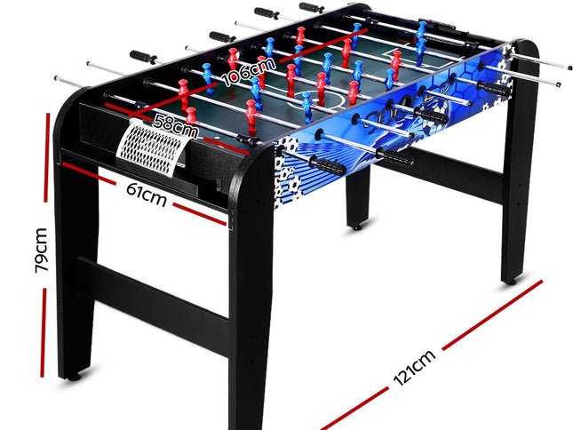 4FT Soccer Table Foosball Football Game Home Family Party Gift Playroom Blue