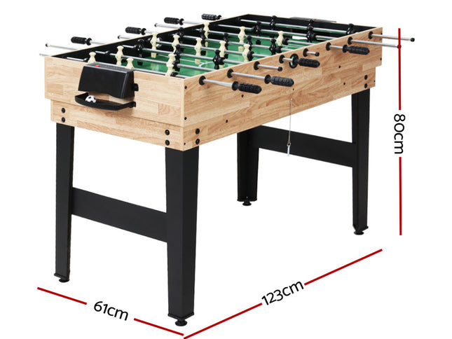 10-in-1 Games Table Soccer Foosball Pool Table Tennis Air Hockey Chess Cards