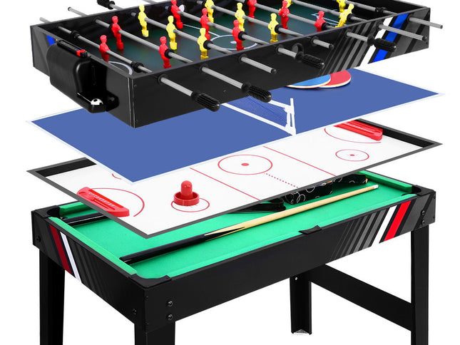 4-in-1 Games Table Soccer Foosball Pool Table Tennis Air Hockey Home Party Gift