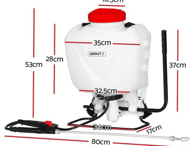 Giantz Weed Sprayer 15L Knapsack Backpack Garden Spray