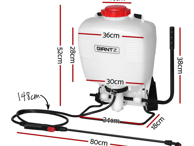 Giantz Weed Sprayer 15L Knapsack Backpack Plastic