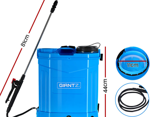 Giantz Weed Sprayer Electric 16L Knapsack Backpack Pesticide Spray Farm Garden