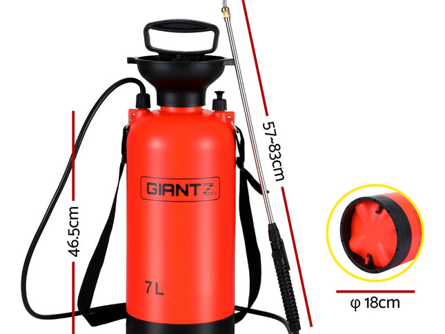 Giantz Weed Sprayer Pressure 7L Shoulder Garden Spray