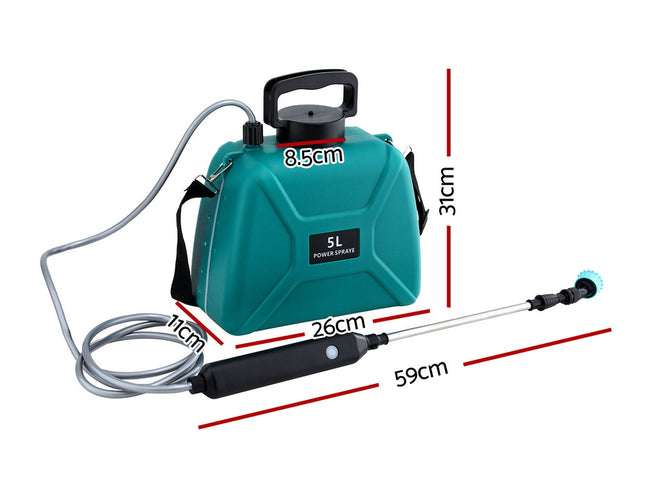 Giantz Weed Sprayer Garden Sprayer USB Charging Electric Shoulder Sprayer 5L