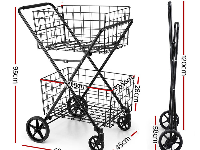 Emajin Foldable Shopping Trolley Cart