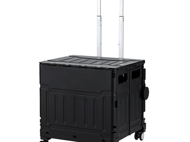 Emajin Shopping Trolley Cart 75L Foldable Black