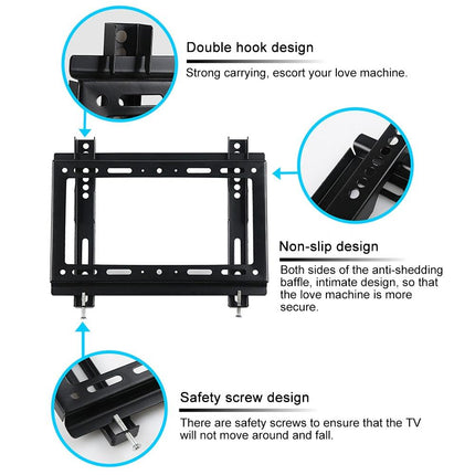 Adjustable Vertical Angle Tv Wall Mount Bracket For 26-55 Inch Screens-1964932271970586627