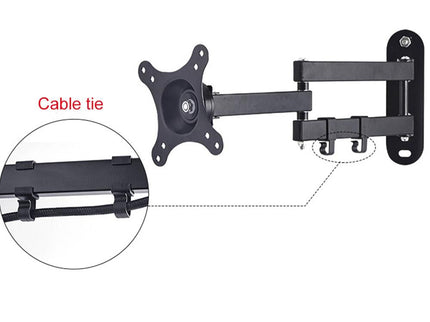 Universal Rotatable Retractable Monitor Wall Mount - 14-27 Inch-1915197476487434242
