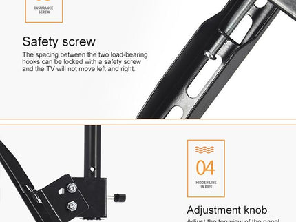 Adjustable Single Screen Tv Wall / Ceiling Mount - 32-65 Inch 0.5-2M Range-1915198423863267332