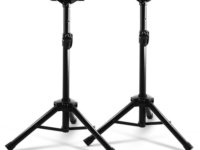 Alpha Speaker Stand 65-120cm Adjustable Height Surround Sound Studio Home 2pcs
