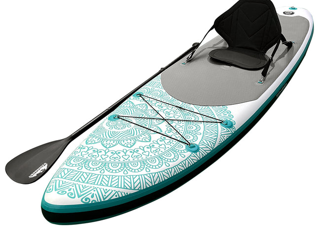 Weisshorn Stand Up Paddle Board 10.6ft Inflatable SUP Surfboard Paddleboard Kayak Surf Green