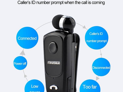 Retractable Bluetooth Headset With Caller Vibration Reminder-1915197817224302596