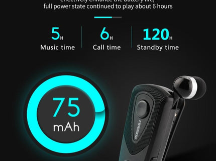 Retractable Bluetooth Headset With Caller Reminder And Anti-Theft Vibration-1915198280875249669