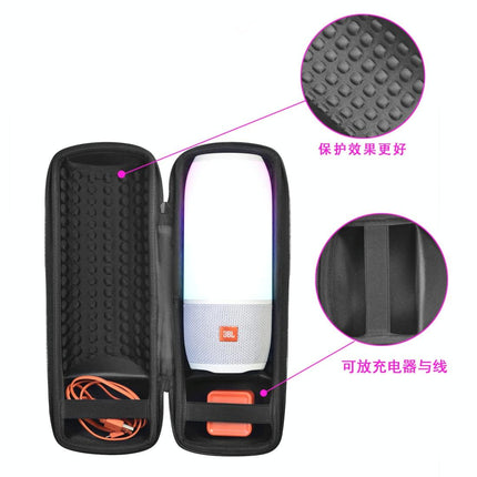 Travel Carry Case For Jbl Pulse / Charge Speakers - Black-1915197594439651332