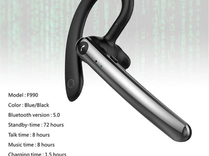 180 Degree Rotating Bluetooth 5.0 Wireless Earphones With Noise Cancellation And Mic-1915196819340660743