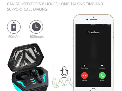 Waterproof T & G Wireless 9D Stereo Headphones With Led Charging Box-1915197883292979205