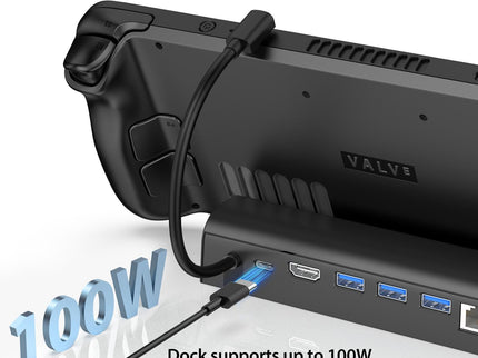 Steam Deck Expansion Dock With Hdmi And Gigabit Network Port-1922443429510516739