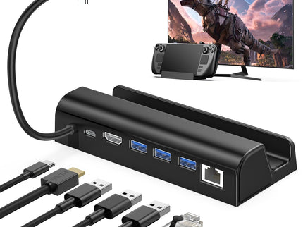 Steam Deck Expansion Dock With Hdmi And Gigabit Network Port-1922443429510516742