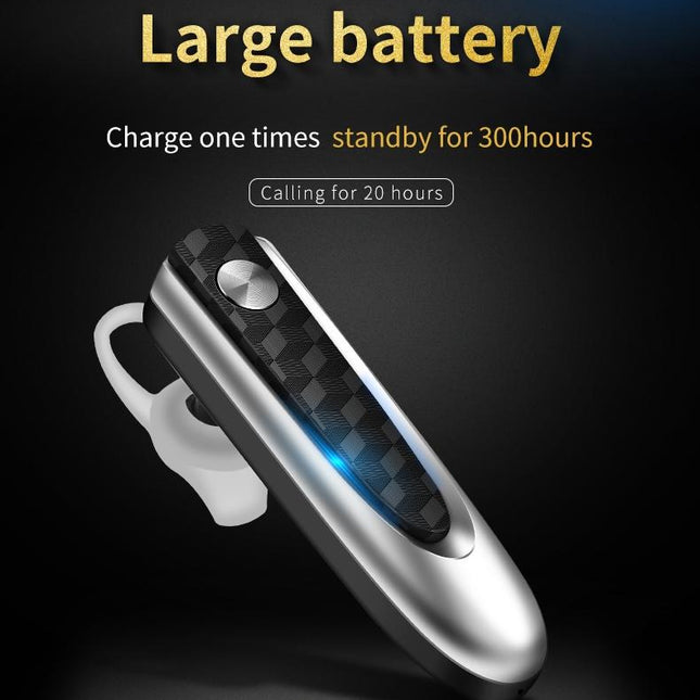 Wireless Bluetooth Earbud For Hands-Free Calls And Music - Large Battery - Black-1915198365126234113
