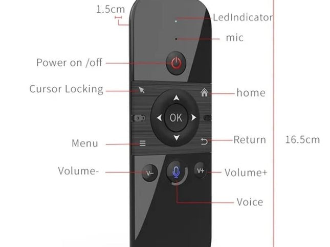 2.4G Wireless Smart Air Fly Mouse For M8 Tv Box - Remote Control Replacement-1915197204411322369