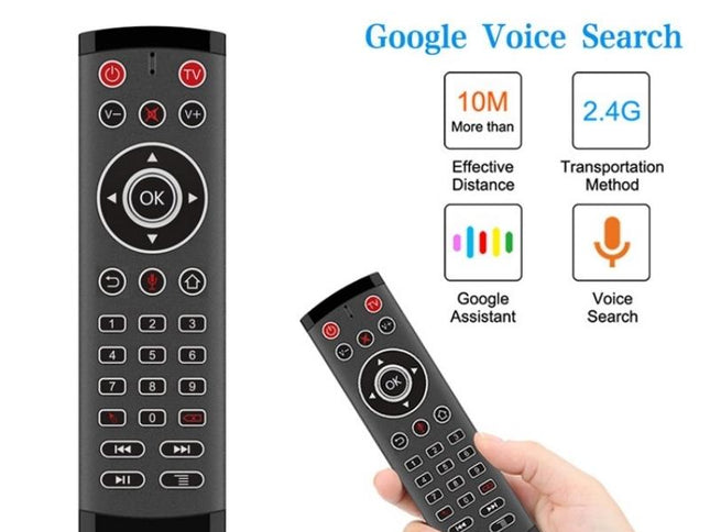 Smart Remote Control For Android Tv With Microphone And Air Mouse Function-1915198346159591425