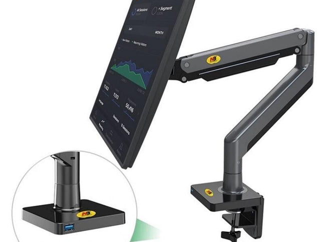 Adjustable Aluminum Monitor Holder - Rotatable 22-40 Inches-1915198054659657729