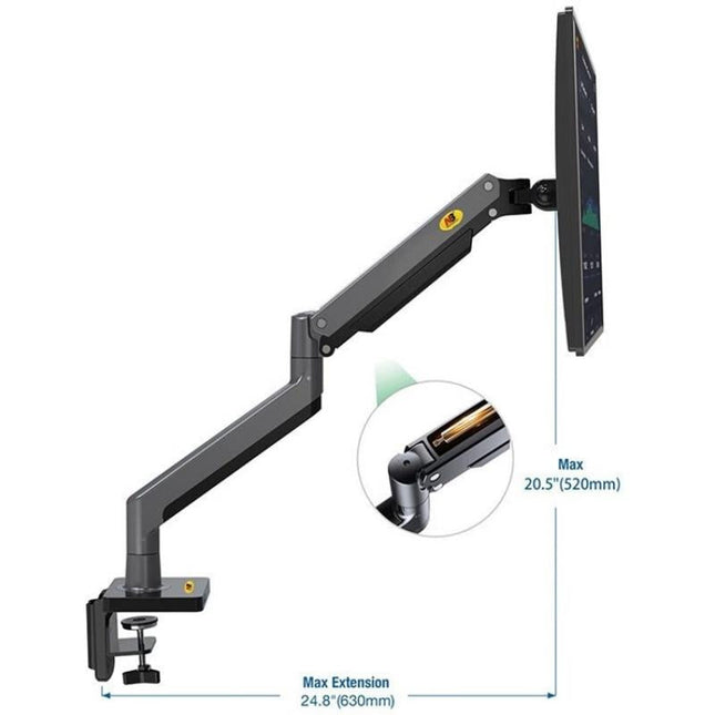 Adjustable Aluminum Monitor Holder - Rotatable 22-40 Inches-1964932323703132162