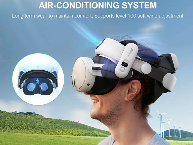 Meta Quest 3 Vr Head Strap 10000mah Battery-1922443391153606658