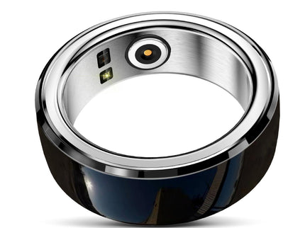 Smart Ring With Heart Rate Blood Oxygen Sleep & Sports Modes - Black Size 22-1915196967328288769