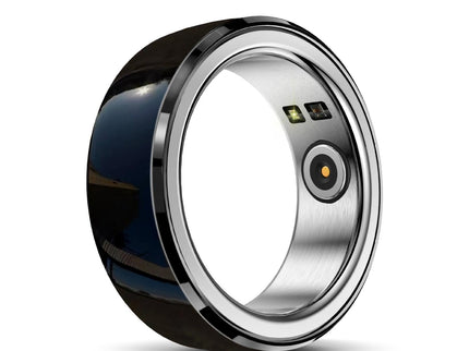 Smart Ring With Heart Rate Blood Oxygen Sleep & Sports Modes - Black Size 22-1915196967328288775