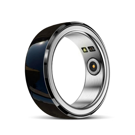Smart Ring With Heart Rate Blood Oxygen Sleep & Sports Modes - Black Size 22-1964932216786128903