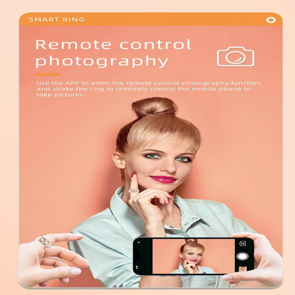 Smart Ring With Heart Rate Blood Oxygen Sleep Monitoring - Rose Gold Size 10-1964932212679905287
