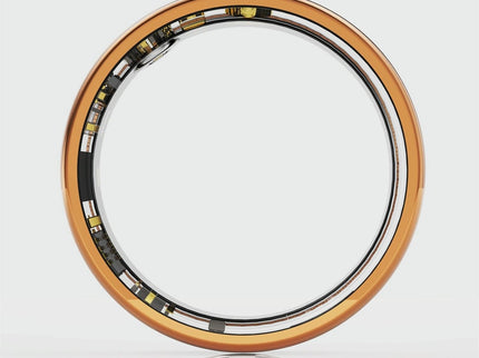 Smart Ring With Heart Rate Blood Oxygen Sleep Monitoring - Multiple Sports Modes - Rose Gold Size 12-1943465054917758979