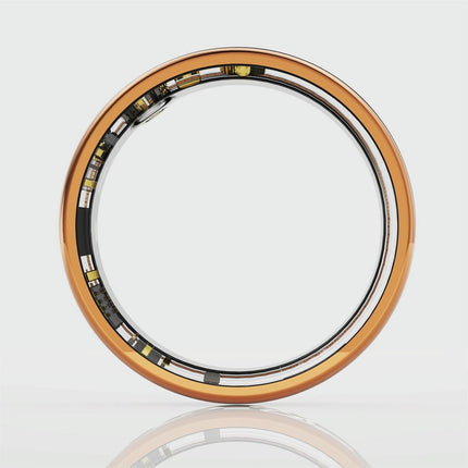 Smart Ring With Heart Rate Blood Oxygen Sleep Monitoring - Multiple Sports Modes - Rose Gold Size 12-1964932228165275651