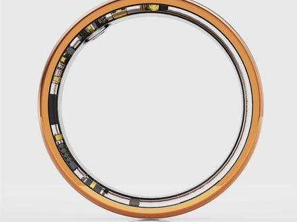 Smart Ring With Heart Rate Blood Oxygen Sleep Monitoring - Multiple Sports Modes - Rose Gold - Size 13-1915197138258759683