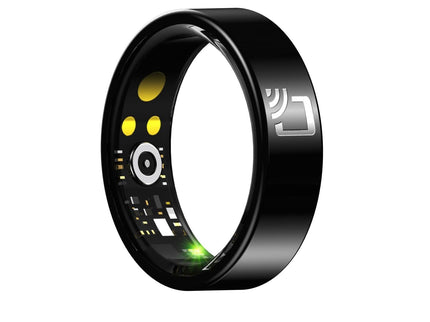 Smart Ring With Heart Rate Blood Oxygen Sleep Monitoring And Multiple Sports Modes - Black Size 9-1915196856862904327
