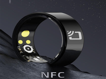 Smart Ring With Heart Rate Blood Oxygen Sleep Monitoring And Multiple Sports Modes - Black Size 9-1915196856862904321