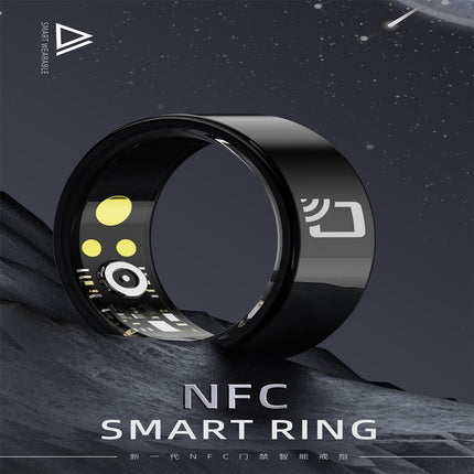 Smart Ring With Heart Rate Blood Oxygen & Sleep Monitoring - Black Size 11-1964932199081971713
