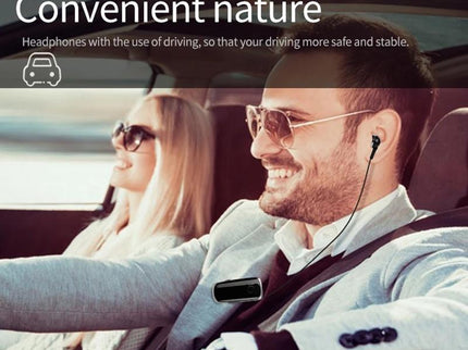 Wireless Bluetooth In-Ear Earphone With Vibrating Alert And Hands-Free Clip - White-1915197850657099782